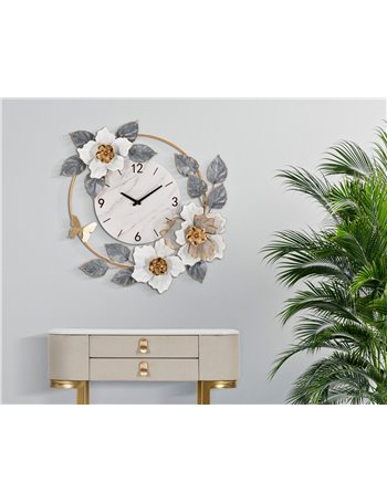 Orologio da muro flowers cm 64x8x64