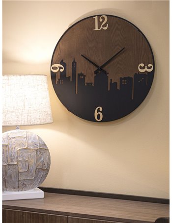 Orologio da muro city cm ø 60x2