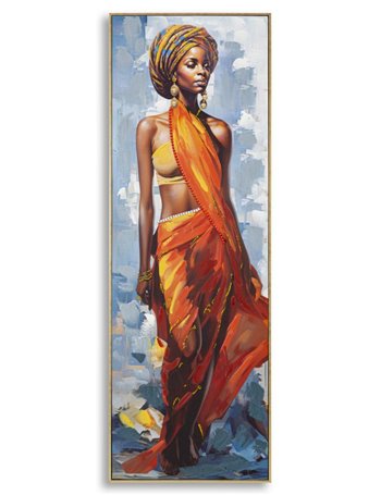Dipinto su tela c/cornice daphne -a- cm 52x4,5x152
