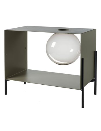 Mobile da soggiorno di design Globe grande Sabbia base nera
