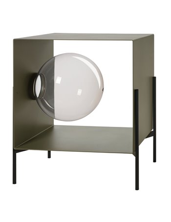 Mobile da soggiorno di design Globe piccolo Giada base oro laccato