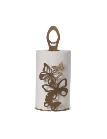 Porta rotoli Farfalloso Oro laccato