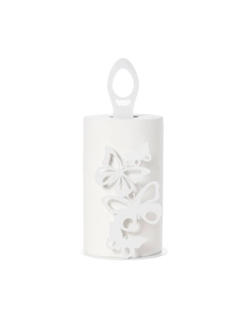 Porta rotoli Farfalloso Bianco marmo