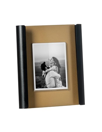 Portafoto di design Angel grande Oro laccato/nero