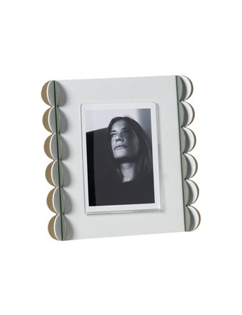 Portafoto di design Volans piccolo Bianco marmo/giada/bianco marmo/oro laccato