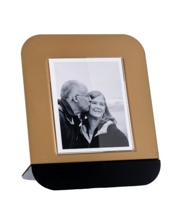Portafoto di design Altamarea grande Nero oro laccato