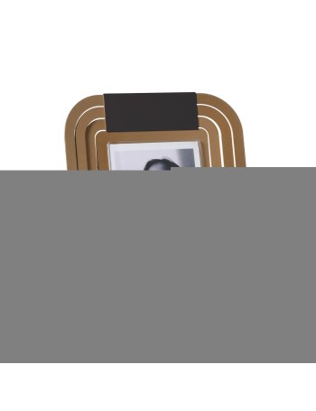 Portafoto di design Tudor piccolo Oro laccato nero