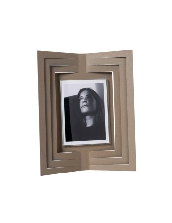 Portafoto di design Vibra piccolo Bianco marmo