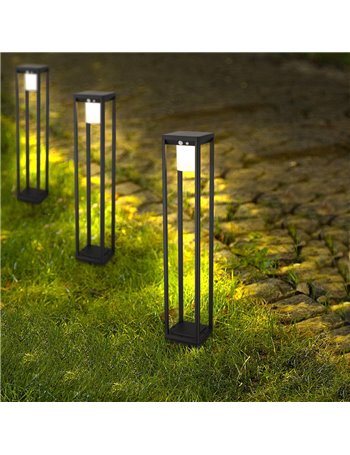 Lampioncino ad energia Solare per giardino 600 Lumen LMS-084 - 4000K Bianco Naturale