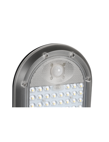 Lampione ad Energia Solare 4800 Lumen con Pannello Fotovoltaico Orientabile