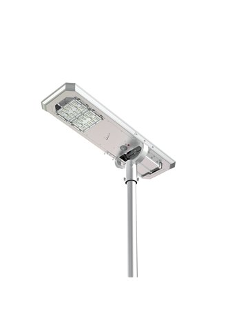 Lampione Energia Solare Pannello Fotovoltaico Integrato 4000 Lumen - 6000K bianco freddo