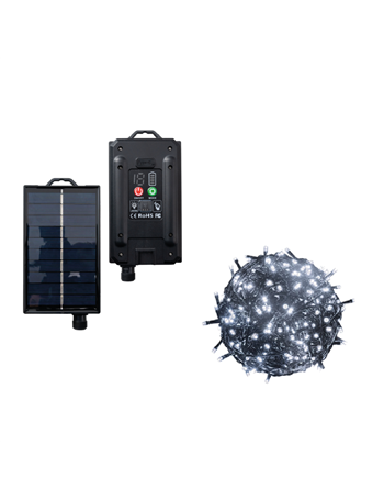 Luci di Natale ad Energia Solare 100 led Bianco Freddo