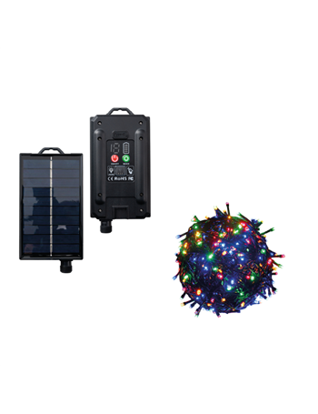 Luci Di Natale Solari 100 Led Multicolor