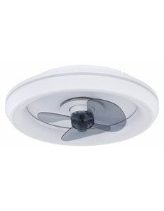 Joey ventilatore metallo bianco LED 2