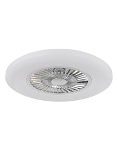 Alva ventilatore plastica bianco satinato LED 2