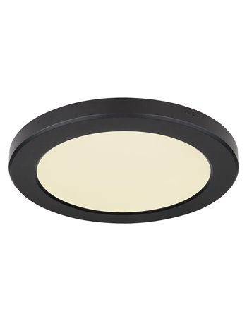 Lasse plafoniera plastica nero LED IP20