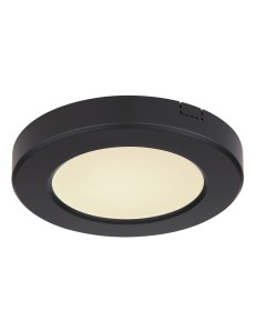 Lasse plafoniera plastica nero LED IP20