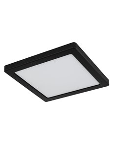 Lasse plafoniera plastica nero LED IP20 2