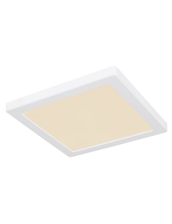 Lasse plafoniera plastica bianco LED IP20