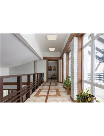 Lasse plafoniera plastica bianco LED IP20 Lasse plafoniera plastica bianco LED IP20