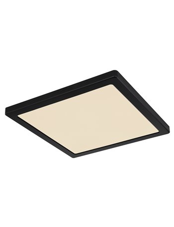 Lasse plafoniera plastica nero LED IP20
