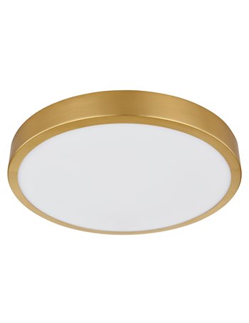 Tibey plafoniera metallo color ottone satinato LED IP20 Tibey plafoniera metallo color ottone satinato LED IP20