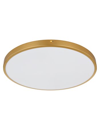 Tibey plafoniera metallo color ottone satinato LED IP20 Tibey plafoniera metallo color ottone satinato LED IP20