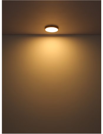Tibey plafoniera metallo color ottone satinato LED IP20 Tibey plafoniera metallo color ottone satinato LED IP20