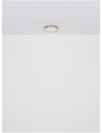 Tibey plafoniera metallo color ottone satinato LED IP20 Tibey plafoniera metallo color ottone satinato LED IP20