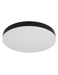 Matthew plafoniera plastica nero satinato LED IP20 2
