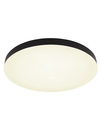 Matthew plafoniera plastica nero satinato LED IP20