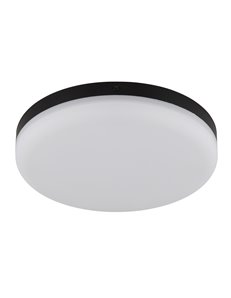 Matthew plafoniera plastica nero satinato LED IP20 2