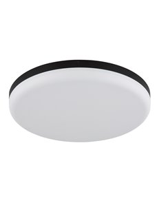 Matthew plafoniera plastica nero satinato LED IP20 2