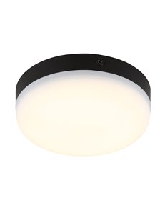 Matthew plafoniera plastica nero satinato LED IP20