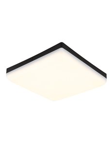 Matthew plafoniera plastica nero satinato LED IP20