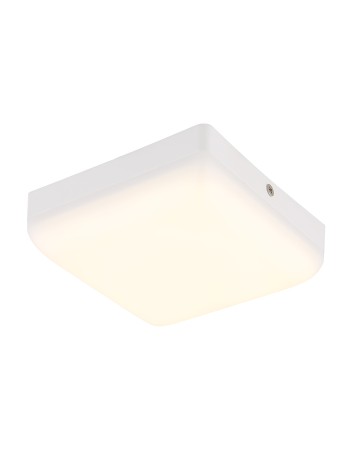 Matthew plafoniera plastica bianco satinato LED IP20