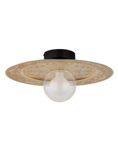 Riga plafoniera metallo nero satinato 1x G9 LED IP20 2