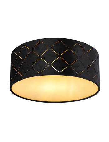 Sunna plafoniera metallo nero 1x E27 LED IP20