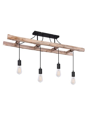 Irmgard plafoniera legno color naturale 4x E27  Irmgard plafoniera legno color naturale 4x E27