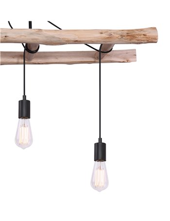 Irmgard plafoniera legno color naturale 4x E27  Irmgard plafoniera legno color naturale 4x E27