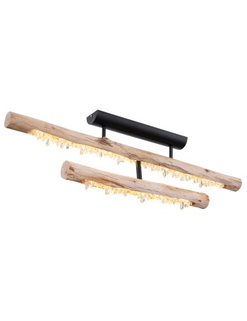 Felicitas plafoniera metallo nero satinato LED IP20