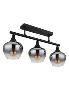 Maxy plafoniera metallo nero satinato 3x E27 IP20 2