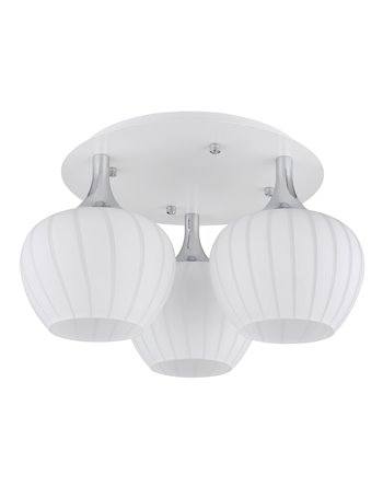 Maxy plafoniera metallo bianco satinato 3x E27 IP20