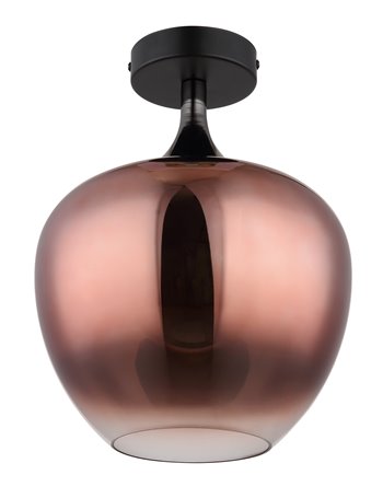 Maxy plafoniera metallo nero satinato 1x E27 IP20 Maxy plafoniera metallo nero satinato 1x E27 IP20