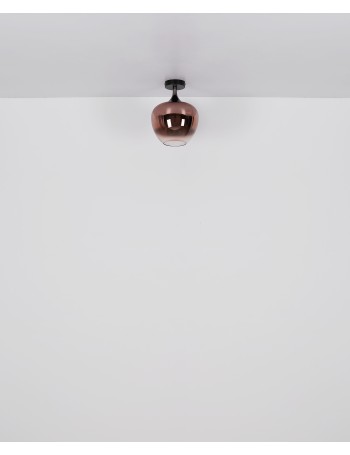 Maxy plafoniera metallo nero satinato 1x E27 IP20 Maxy plafoniera metallo nero satinato 1x E27 IP20