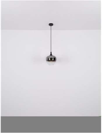 Maxy plafoniera metallo nero satinato 1x E27 IP20 Maxy plafoniera metallo nero satinato 1x E27 IP20