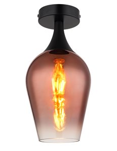 Lavus plafoniera metallo nero satinato 1x E27 IP20