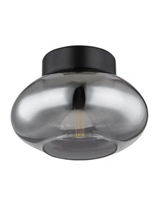 Shaun plafoniera metallo nero satinato 1x E27 IP20 2