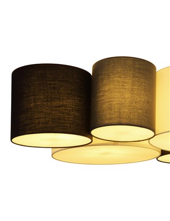 Makki plafoniera metallo bianco 5x E27 LED IP20