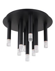 Ryan plafoniera metallo nero satinato 9x G9 LED IP20 2